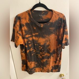 Everlane bleach-dyed black t-shirt
